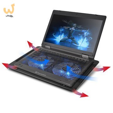 Podkładka chłodząca pod laptop Thermaltake Massive 14 rev.2 CL-N001-PL14BU-A (17.x cala; 2 wentylatory; HUB) Podkładka chłodząca pod laptop Thermaltake Massive 14 rev.2 CL-N001-PL14BU-A (17.x cala; 2 wentylatory; HUB)