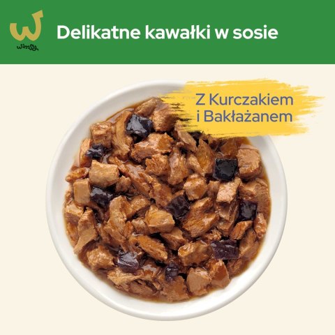 Purina Cat Chow Sterilised z kurczakiem i bakłażanem w sosie - mokra karma dla kota - 85 g Purina Cat Chow Sterilised z kurczakiem i bakłażanem w sosie - mokra karma dla kota - 85 g
