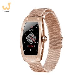Smartwatch Kumi K18 Svarovski złoty