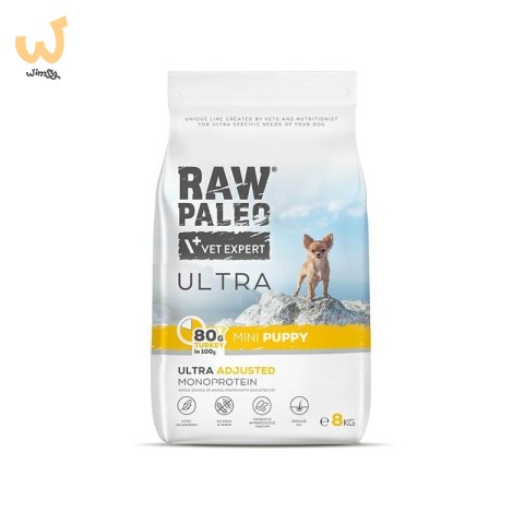 VetExpert Raw Paleo Ultra Indyk Mini Puppy 8kg (WYPRZEDAŻ)