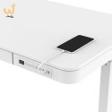 Zestaw Biurko TUCKANO białe + Fotel ergonomiczny GEMBIRD czarny
