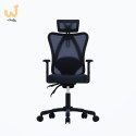 Zestaw Biurko TUCKANO białe + Fotel ergonomiczny GEMBIRD czarny