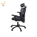 Zestaw Biurko TUCKANO białe + Fotel ergonomiczny GEMBIRD czarny