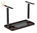 Zestaw Biurko TUCKANO czarny/orzech + Fotel ergonomiczny GEMBIRD czarny