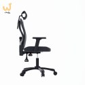 Zestaw Biurko TUCKANO czarny/orzech + Fotel ergonomiczny GEMBIRD czarny