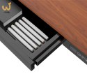 Zestaw Biurko TUCKANO czarny/orzech + Fotel ergonomiczny GEMBIRD czarny