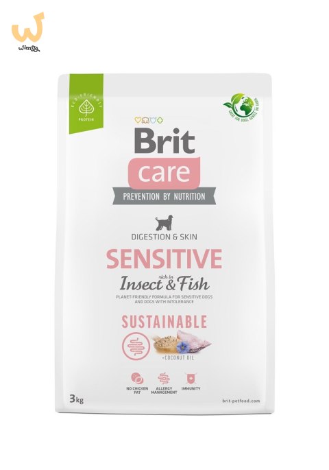Brit Care Dog Sustainable Sensitive Insect & Fish - sucha karma dla psa - 3 kg (WYPRZEDAŻ) Brit Care Dog Sustainable Sensitive Insect & Fish - sucha karma dla psa - 3 kg (WYPRZEDAŻ)