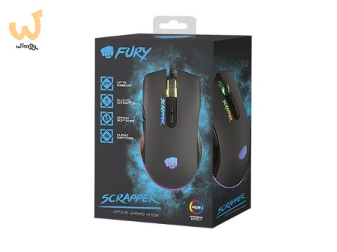 FURY MYSZ DLA GRACZY SCRAPPER 6400DPI RGB NFU-1699 FURY MYSZ DLA GRACZY SCRAPPER 6400DPI RGB NFU-1699
