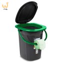 GREENBLUE TOALETA TURYSTYCZNA, CZARNO-ZIELONA GB320BG