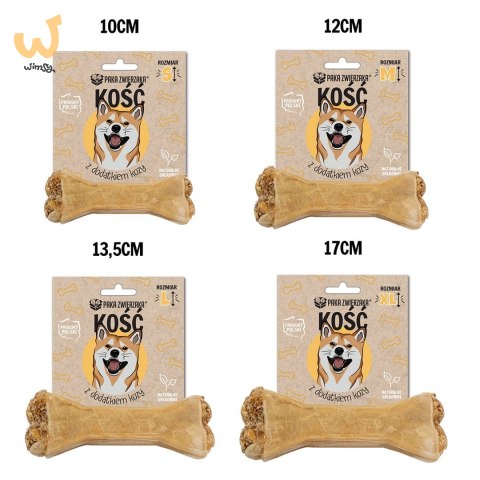 Paka Zwierzaka Kość z dodakiem kozy L-13,5 cm 70g Paka Zwierzaka Kość z dodakiem kozy L-13,5 cm 70g