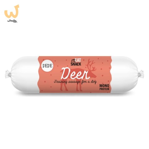 Paka Zwierzaka Pepe kiełbaski meat snack jeleń 200g Paka Zwierzaka Pepe kiełbaski meat snack jeleń 200g
