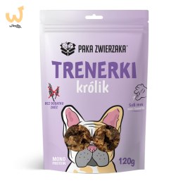 Paka Zwierzaka przysmak trenerki królik 120g
