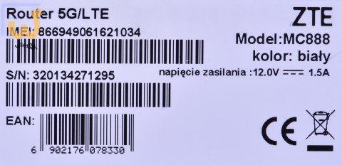 Router ZTE MC888 5G stacjonarny (WYPRZEDAŻ) Router ZTE MC888 5G stacjonarny (WYPRZEDAŻ)