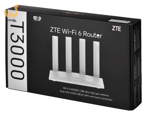 Router ZTE T3000 Wi-Fi 6 router Wi-Fi jednostka IDU Router ZTE T3000 Wi-Fi 6 router Wi-Fi jednostka IDU