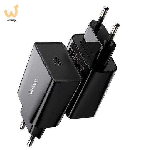 BASEUS ŁADOWARKA SIECIOWA MINI QC USB-C PD 3A 20W BASEUS ŁADOWARKA SIECIOWA MINI QC USB-C PD 3A 20W