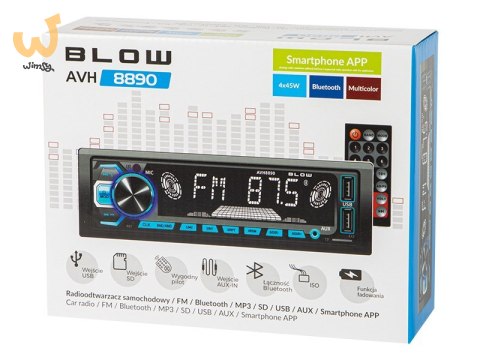 BLOW RADIO AVH-8890 MP3/USB/SD/MMC/BT BLOW RADIO AVH-8890 MP3/USB/SD/MMC/BT