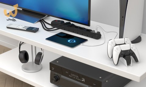 Listwa przeciwprzepięciowa Acar S6 USB A+C (szybka ładowarka) 3m ; czarny Listwa przeciwprzepięciowa Acar S6 USB A+C (szybka ładowarka) 3m ; czarny