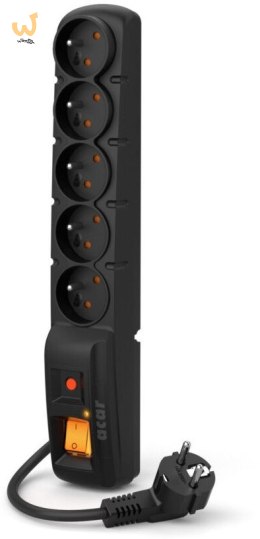 Listwa zasilająca Acar F5 PRO (1,5m ; czarny)