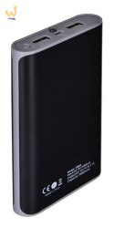 Power Bank PB02 (10000mAh; microUSB, USB 2.0; kolor czarny)