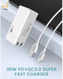 SOMOSTEL ŁADOWARKA SIECIOWA 36W + KABEL IPHONE BIAŁA SOMOSTEL POWER DELIVERY SMS-A80 PD SMS-A80 36W IPHONE