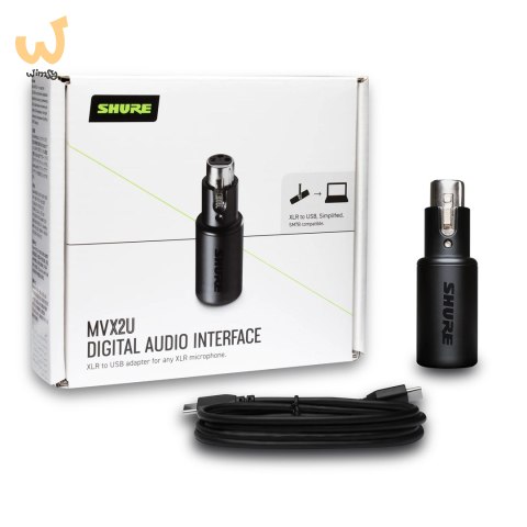 Shure MVX2U - Adapter sygnału XLR-USB Shure MVX2U - Adapter sygnału XLR-USB
