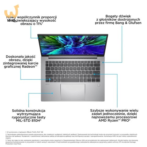 HP ZBook Firefly 14 G10 Ryzen 5 PRO 7640HS 14"WUXGA 250nits AG 16GB DDR5 5600 SSD512 Radeon 760M W11Pro 3Y OnSite HP ZBook Firefly 14 G10 Ryzen 5 PRO 7640HS 14"WUXGA 250nits AG 16GB DDR5 5600 SSD512 Radeon 760M W11Pro 3Y OnSite