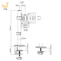 MACLEAN UCHWYT BIURKOWY DO MONITORA LCD MC-751N