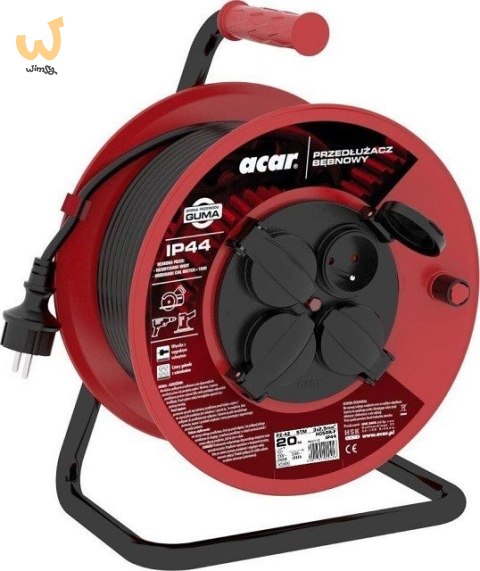 Przedłużacz zwijany Acar PZ-4Z/STM H05RR-F 3G2.5 20M Przedłużacz zwijany Acar PZ-4Z/STM H05RR-F 3G2.5 20M