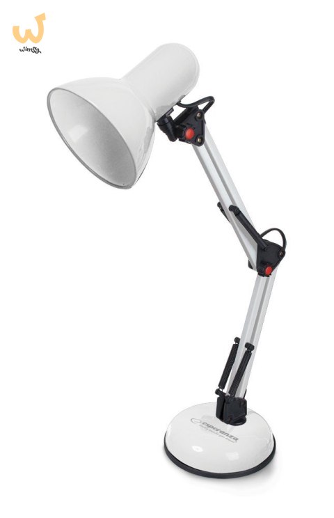 ESPERANZA LAMPKA BIURKOWA E27 AVIOR BIAŁA ELD112W ESPERANZA LAMPKA BIURKOWA E27 AVIOR BIAŁA ELD112W