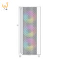GEMBIRD OBUDOWA FORNAX 4000W MIDI-TOWER (2X USB 3.0, 1X USB 2.0, HD AUDIO, SZKLANY PANEL BOCZNY, PODŚWIETLENIE ARGB) BIAŁA