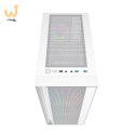 GEMBIRD OBUDOWA FORNAX 4000W MIDI-TOWER (2X USB 3.0, 1X USB 2.0, HD AUDIO, SZKLANY PANEL BOCZNY, PODŚWIETLENIE ARGB) BIAŁA