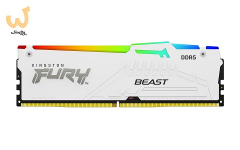KINGSTON DDR5 32GB 6000MT/s CL30 DIMM FURY Beast White RGB XMP KINGSTON DDR5 32GB 6000MT/s CL30 DIMM FURY Beast White RGB XMP