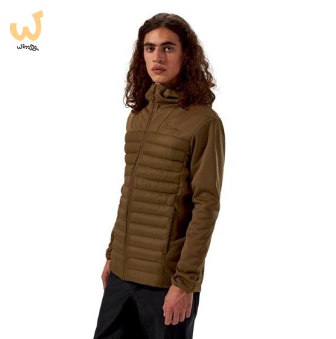 Kurtka hybrydowa męska Berghaus Vaskye Hooded Hybrid Jacket roz. L brązowa Kurtka hybrydowa męska Berghaus Vaskye Hooded Hybrid Jacket roz. L brązowa