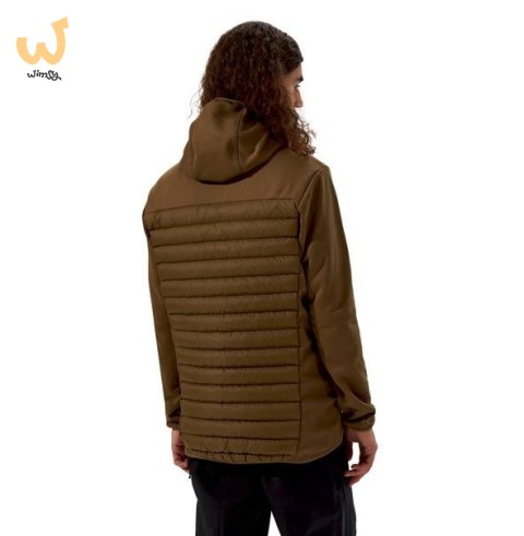 Kurtka hybrydowa męska Berghaus Vaskye Hooded Hybrid Jacket roz. L brązowa Kurtka hybrydowa męska Berghaus Vaskye Hooded Hybrid Jacket roz. L brązowa