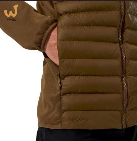 Kurtka hybrydowa męska Berghaus Vaskye Hooded Hybrid Jacket roz. L brązowa Kurtka hybrydowa męska Berghaus Vaskye Hooded Hybrid Jacket roz. L brązowa