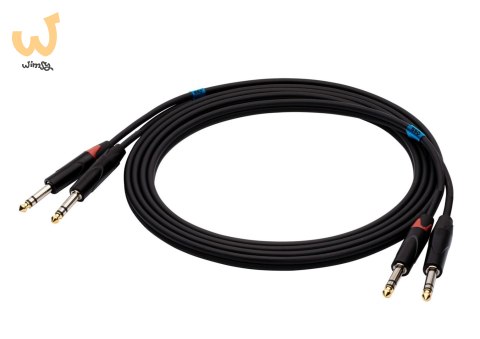 SSQ JSJS1 - kabel 2x JACK STEREO - 2x JACK STEREO 1 metrowy SSQ JSJS1 - kabel 2x JACK STEREO - 2x JACK STEREO 1 metrowy