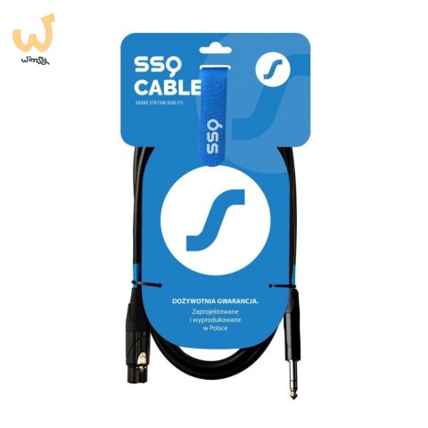 SSQ XLRJS5 - XLR żeński / Jack stereo 6,3mm SSQ XLRJS5 - XLR żeński / Jack stereo 6,3mm