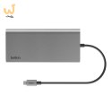 BELKIN HUB USB-C 8W1, 10 GBPS, 2X HDMI 4K SZARY
