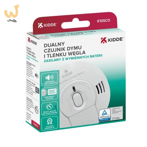 Dualny czujnik dymu i tlenku węgla K10SCO Dualny czujnik dymu i tlenku węgla K10SCO