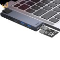 Hub Baseus CAHUB-L0G (2x USB 3.0; kolor szary)