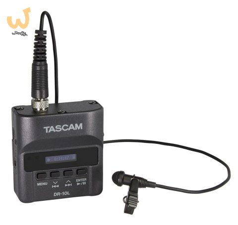 Tascam DR-10L - Cyfrowy rejestrator Tascam typu "body-pack" z mikrofonem lavalier (biały) Tascam DR-10L - Cyfrowy rejestrator Tascam typu "body-pack" z mikrofonem lavalier (biały)