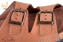 Wygodne sandały Scholl AIR BAG BACK STRAP BRĄZ 45