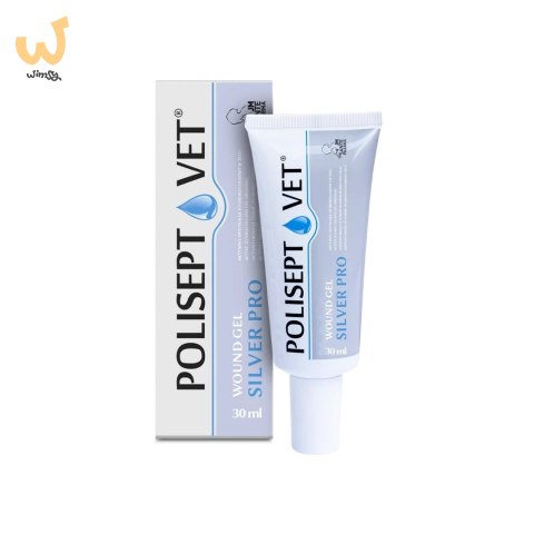 JM SANTE POLISEPT VET GEL PRO SILVER opatrunek żelowy 30ml