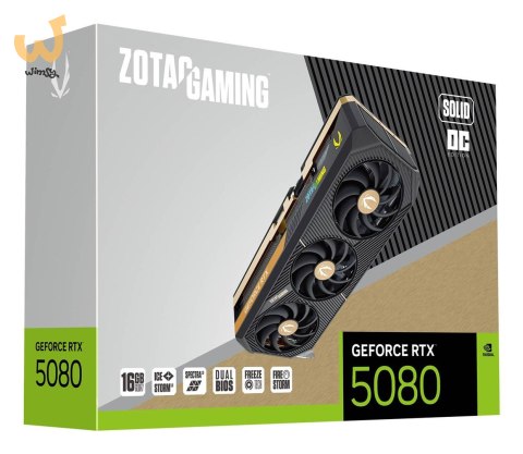 Karta graficzna ZOTAC GAMING GeForce RTX 5080 SOLID OC 16GB Karta graficzna ZOTAC GAMING GeForce RTX 5080 SOLID OC 16GB