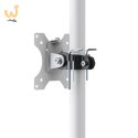 MACLEAN WÓZEK STAND PROFESJONALNY, MOBILNE STANOWISKO KOMPUTEROWE NA KÓŁKACH, MAX 17"-32", MAX 20KG MC-793 W