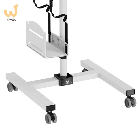 MACLEAN WÓZEK STAND PROFESJONALNY, MOBILNE STANOWISKO KOMPUTEROWE NA KÓŁKACH, MAX 17"-32", MAX 20KG MC-793 W MACLEAN WÓZEK STAND PROFESJONALNY, MOBILNE STANOWISKO KOMPUTEROWE NA KÓŁKACH, MAX 17"-32", MAX 20KG MC-793 W