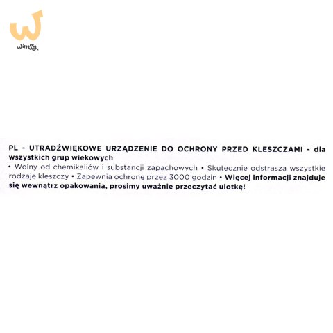 Odstraszacz kleszczy dla ludzi TickLess pomarańcz. Odstraszacz kleszczy dla ludzi TickLess pomarańcz.