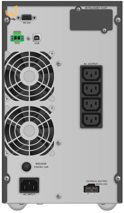 Zasilacz UPS POWER WALKER VFI 2000 TGB (TWR; 2000VA) Zasilacz UPS POWER WALKER VFI 2000 TGB (TWR; 2000VA)
