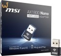 Karta sieciowa MSI 302-8ZE30XE-000 NANO. Wifi 6