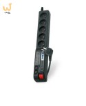 Listwa przeciwprzepięciowa Acar 504WF EMI/RFI (3m ; czarny z blachą)